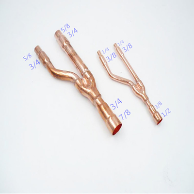 3/8&quot; componentes do permutador de calor da tubulação do cobre do ramo para a refrigeração